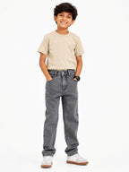 Kidello Boys Straight Fit Denim Jeans | Mid Rise