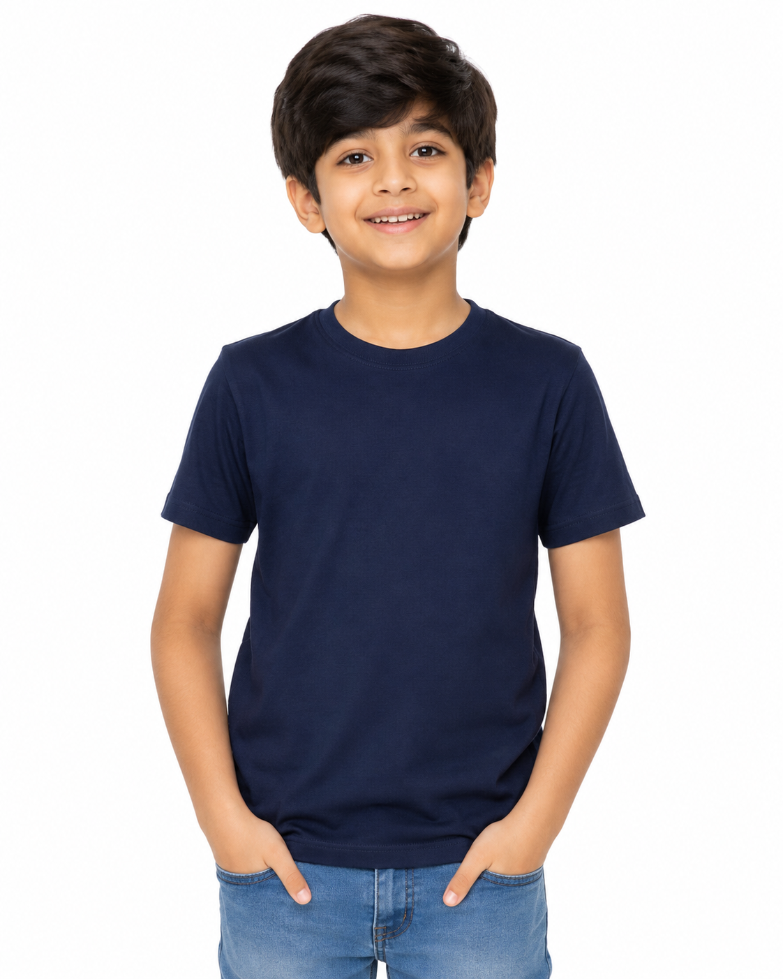 KIDELLO Boys Pure Cotton Round Neck T-Shirt | Soft Breathable Casual Wear for Kids | Regular Fit Half Sleeve Tee
