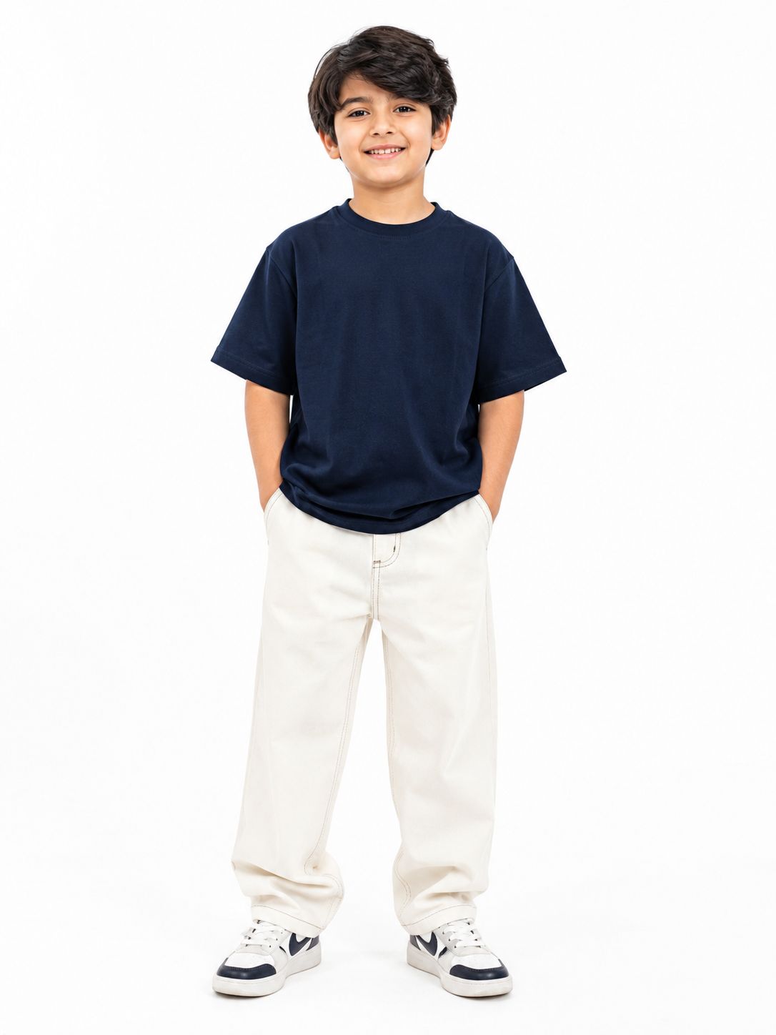 Kidello Boys Oversized Relaxed Fit Boxy T-Shirt | Premium High GSM Cotton | Soft & Breathable | Casual Everyday T-Shirt