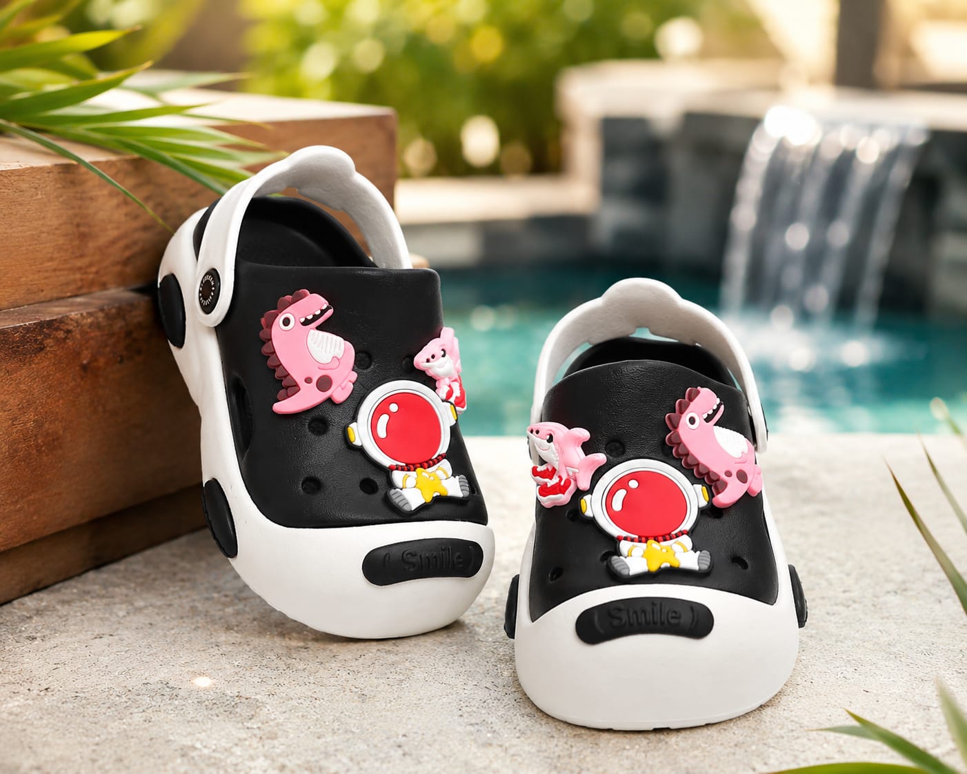 Kidello Kids Comfort Clogs | Lightweight Anti-Slip EVA Sandals with Cute Charms | Soft Cushioned Daily Wear