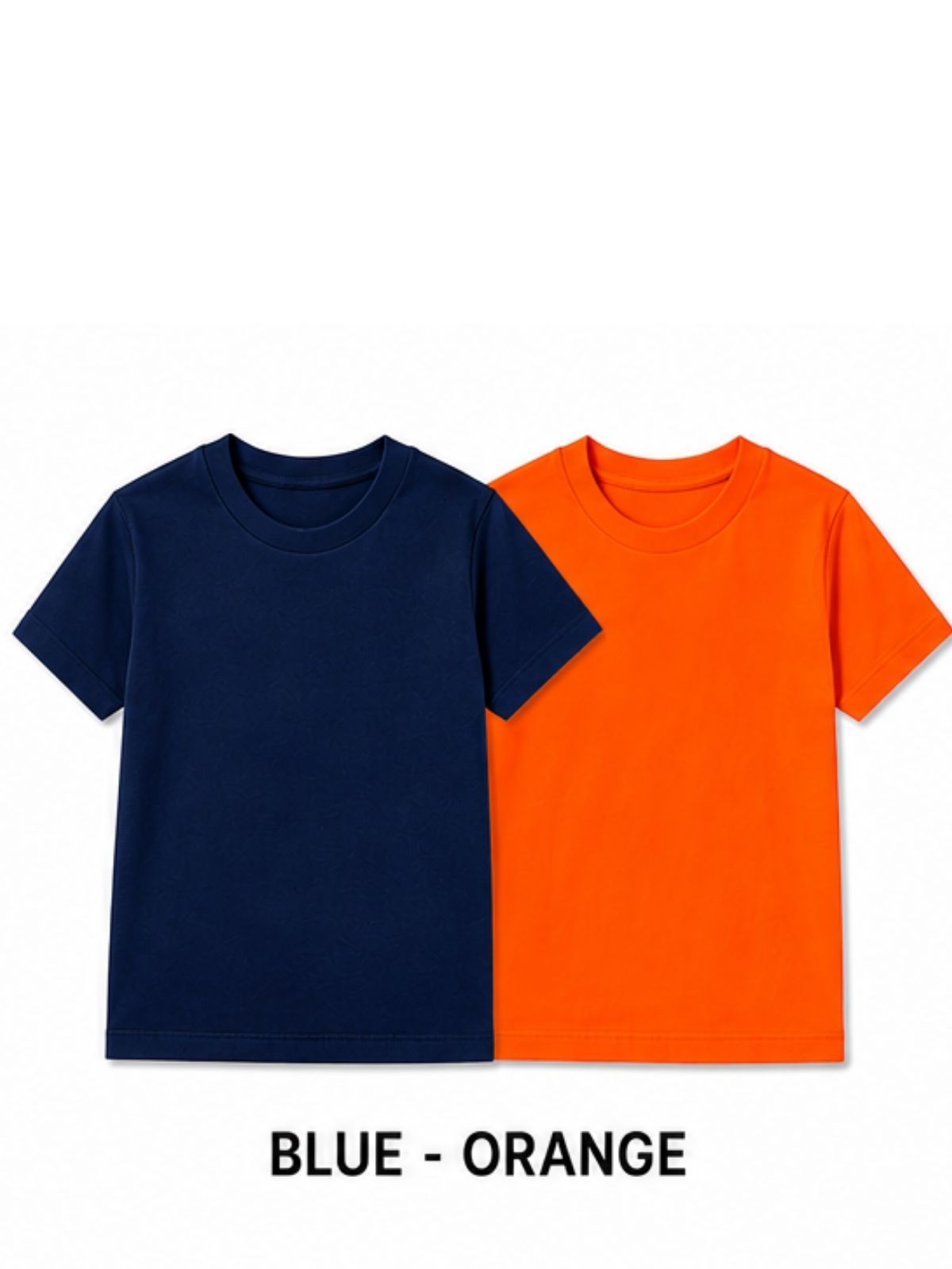 KIDELLO Boys Pure Cotton Round Neck T-Shirt | Soft Breathable Casual Wear for Kids | Regular Fit Half Sleeve Tee (Pack of 2)