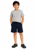 Kidello Boys Cotton Shorts Pack of 2 | Soft & Breathable | Regular Fit | Elastic Waist with Drawstring | Everyday Casual Shorts