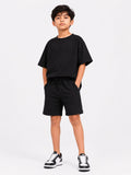 Kidello Boys Cotton Co-ord Set | Oversized T-Shirt & Shorts