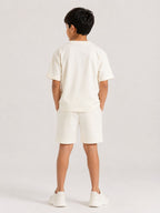 Kidello Boys Cotton Co-ord Set | Oversized T-Shirt & Shorts