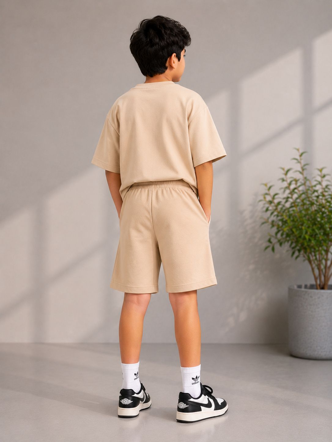 Kidello Boys Cotton Co-ord Set | Oversized T-Shirt & Shorts