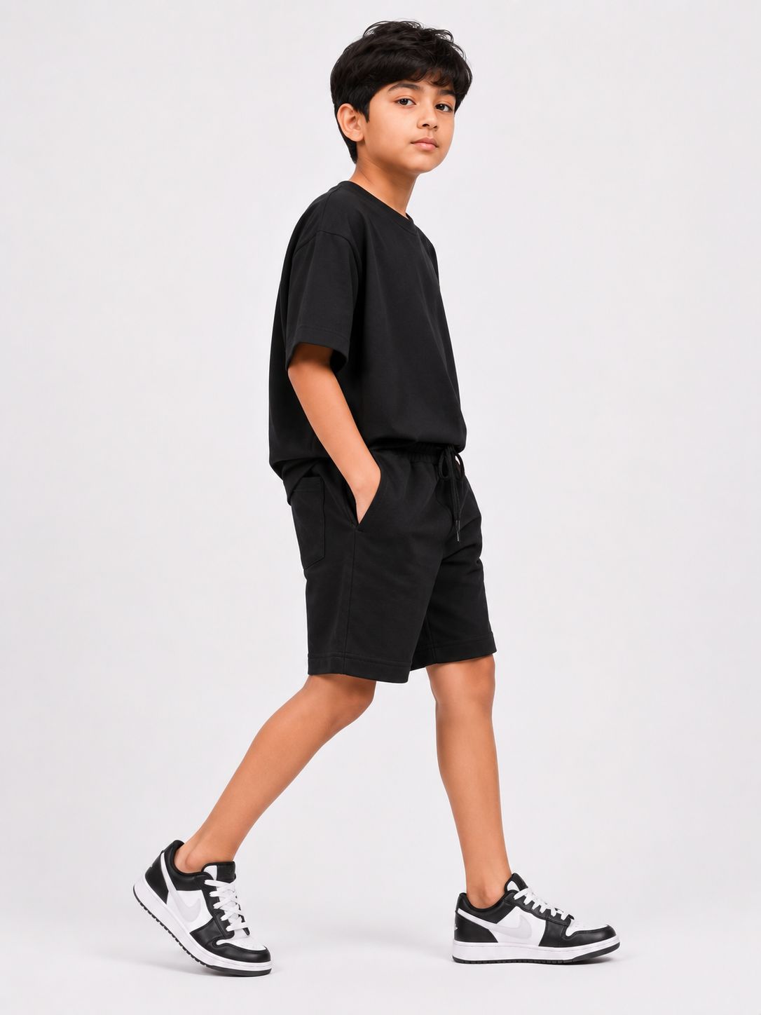 Kidello Boys Cotton Co-ord Set | Oversized T-Shirt & Shorts