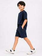 Kidello Boys Cotton Co-ord Set | Oversized T-Shirt & Shorts