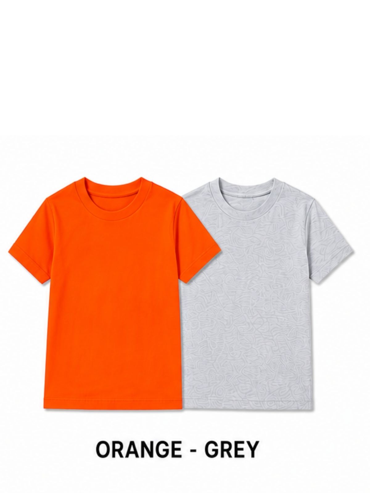 KIDELLO Boys Pure Cotton Round Neck T-Shirt | Soft Breathable Casual Wear for Kids | Regular Fit Half Sleeve Tee (Pack of 2)