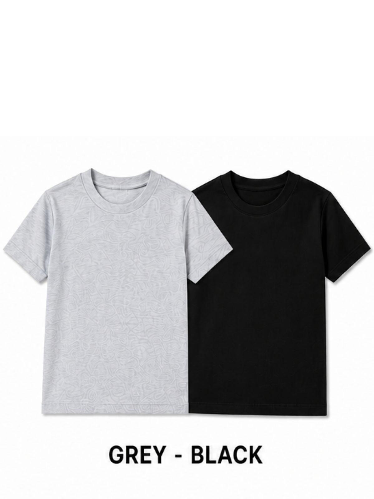 KIDELLO Boys Pure Cotton Round Neck T-Shirt | Soft Breathable Casual Wear for Kids | Regular Fit Half Sleeve Tee (Pack of 2)