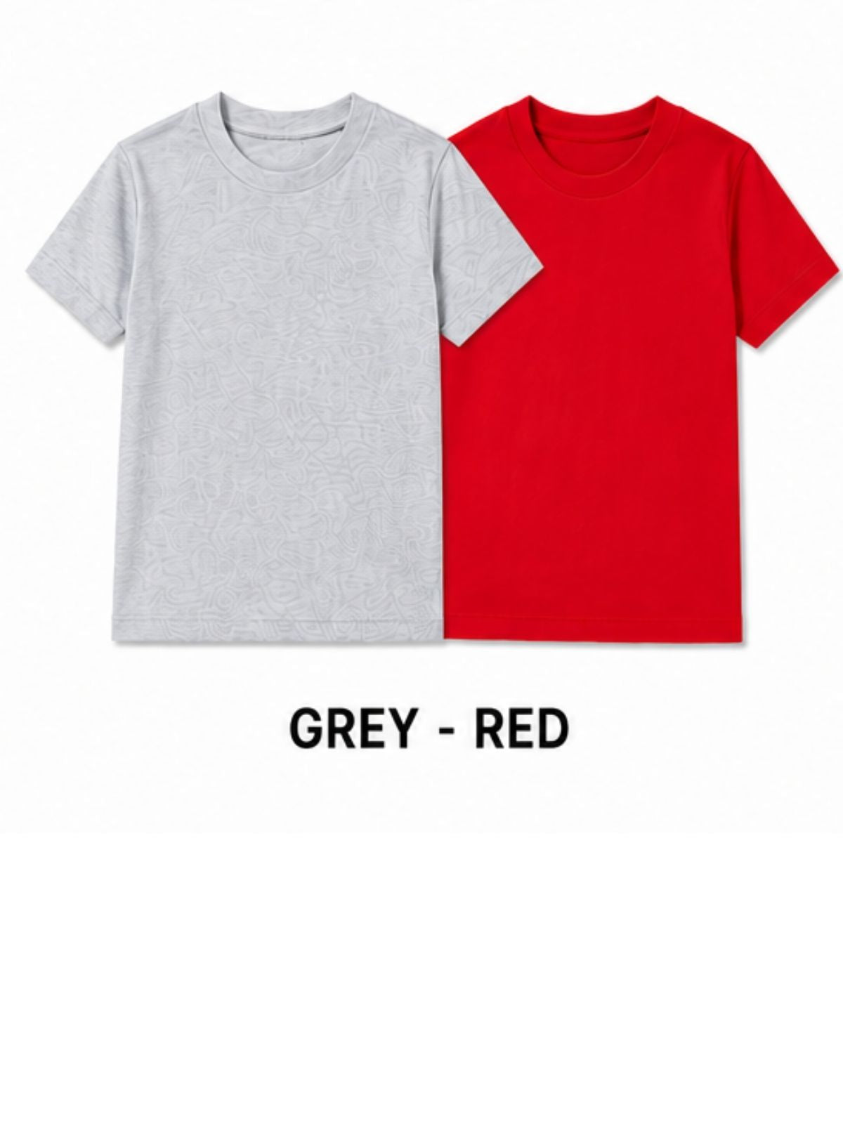 KIDELLO Boys Pure Cotton Round Neck T-Shirt | Soft Breathable Casual Wear for Kids | Regular Fit Half Sleeve Tee (Pack of 2)