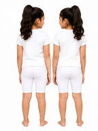 Kidello Girls Cotton Lycra Cycling Shorts Pack of 2
