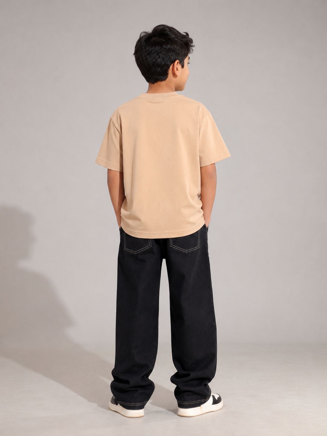 Kidello Boys Oversized Relaxed Fit Boxy T-Shirt | Premium High GSM Cotton | Soft & Breathable | Casual Everyday T-Shirt