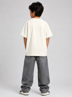Kidello Boys Oversized Relaxed Fit Boxy T-Shirt | Premium High GSM Cotton | Soft & Breathable | Casual Everyday T-Shirt