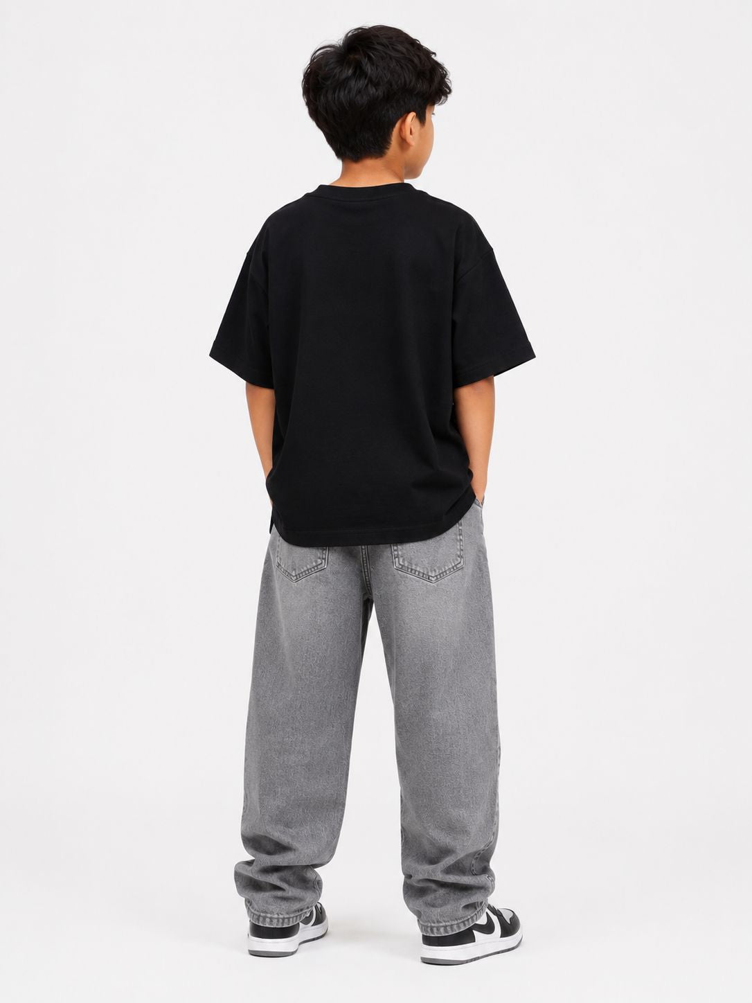 Kidello Boys Oversized Relaxed Fit Boxy T-Shirt | Premium High GSM Cotton | Soft & Breathable | Casual Everyday T-Shirt