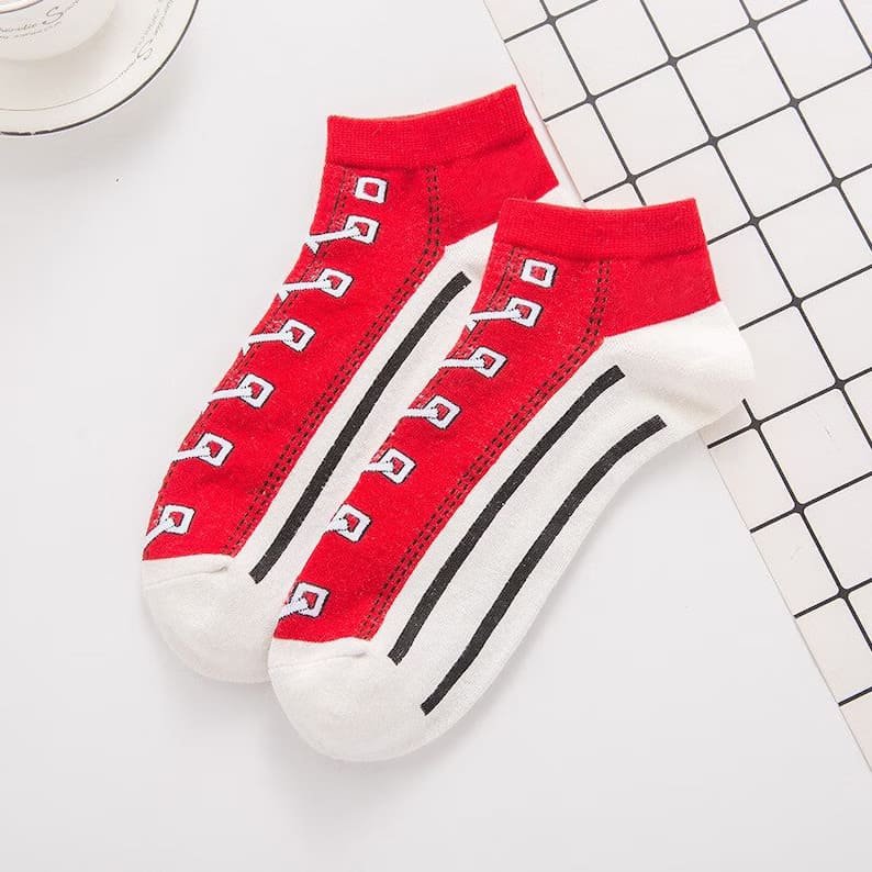 KIDELLO Kids Sneaker Design Ankle Socks – Pack of 5