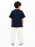 Kidello Boys Oversized Relaxed Fit Boxy T-Shirt | Premium High GSM Cotton | Soft & Breathable | Casual Everyday T-Shirt