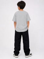 Kidello Boys Oversized Relaxed Fit Boxy T-Shirt | Premium High GSM Cotton | Soft & Breathable | Casual Everyday T-Shirt