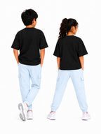 Kidello Kids Unisex Cargo Joggers | Relaxed Fit Cotton Jogger Pants