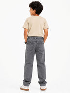 Kidello Boys Straight Fit Denim Jeans | Mid Rise