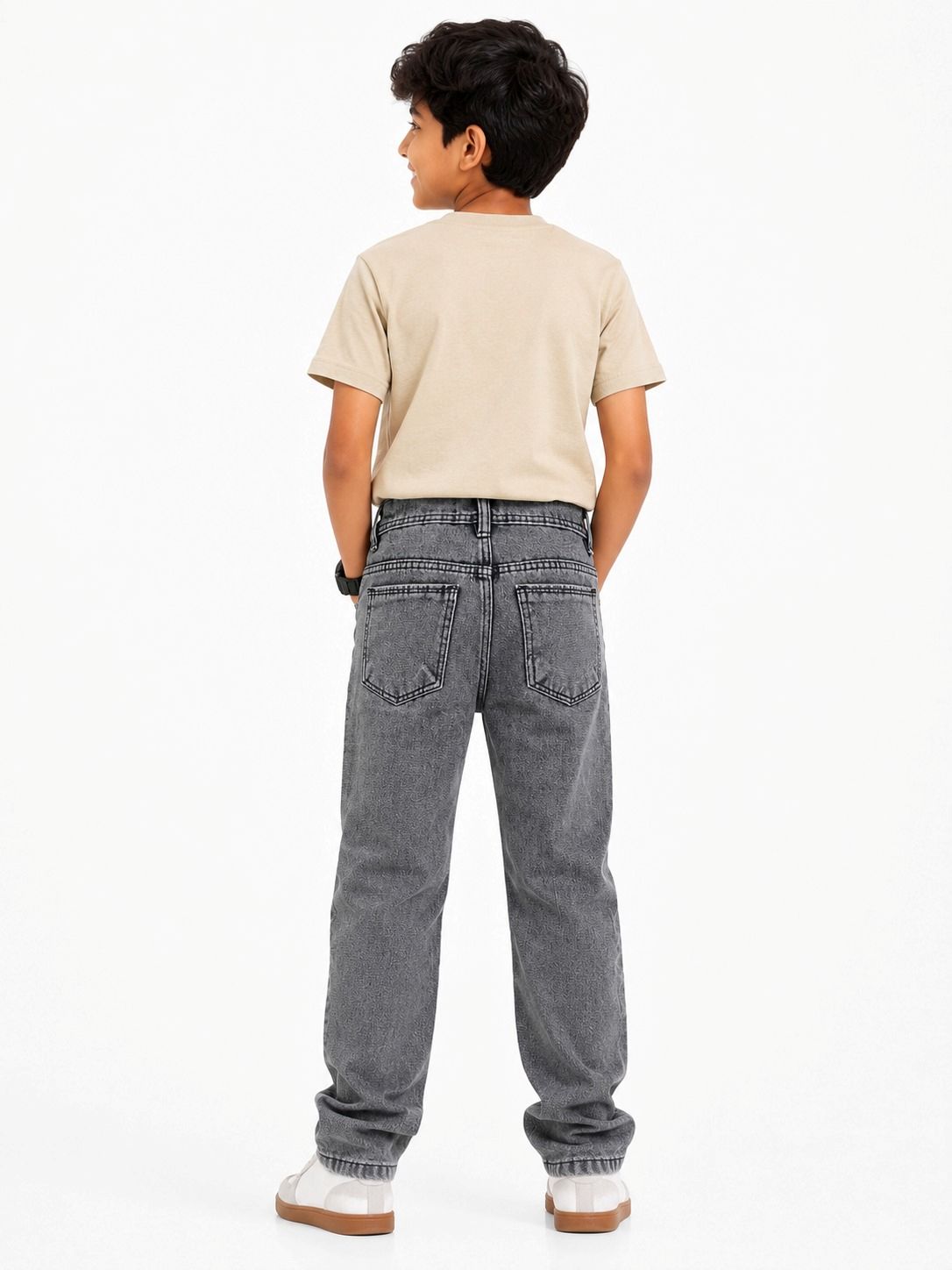 Kidello Boys Straight Fit Denim Jeans | Mid Rise