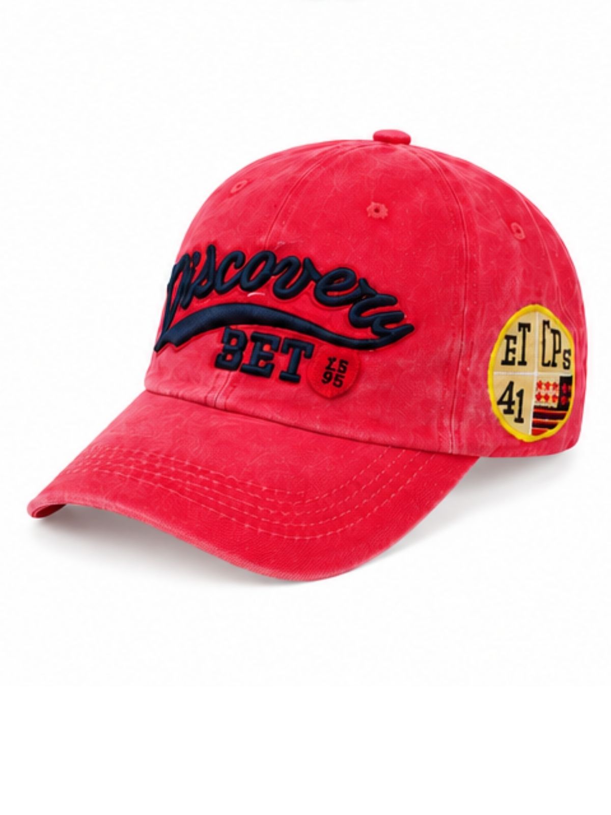 Kidello Kids Vintage Baseball Cap | Adjustable Cotton Sun Cap | Stylish Embroidered Casual Cap for Boys & Girls (11–14 Years)