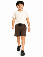 Kidello Boys Cotton Shorts Pack of 2 | Soft & Breathable | Regular Fit | Elastic Waist with Drawstring | Everyday Casual Shorts