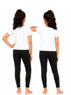 Kidello Girls Cotton Lycra Ankle Leggings Pack of 2
