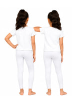 Kidello Girls Cotton Lycra Ankle Leggings Pack of 2