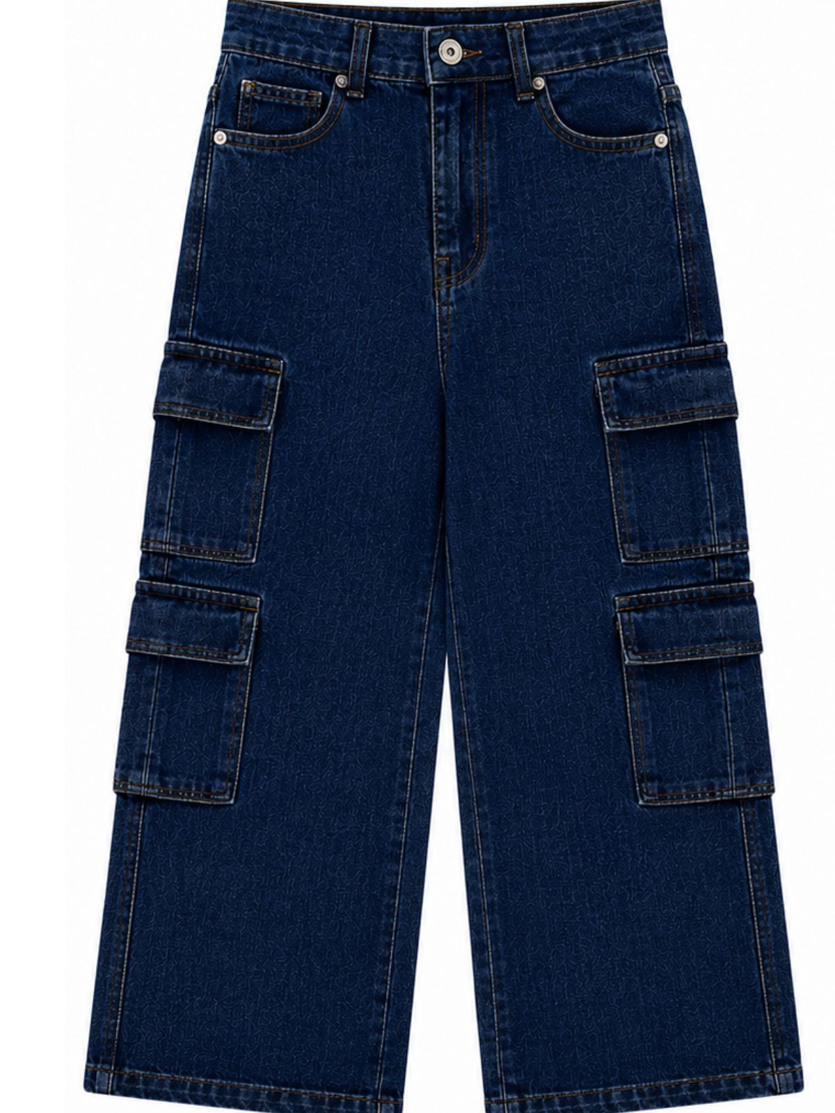 Kidello Kids Baggy Jeans | Relaxed Fit Cargo Denim Jeans
