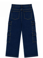 Kidello Kids Baggy Jeans | Relaxed Fit Cargo Denim Jeans