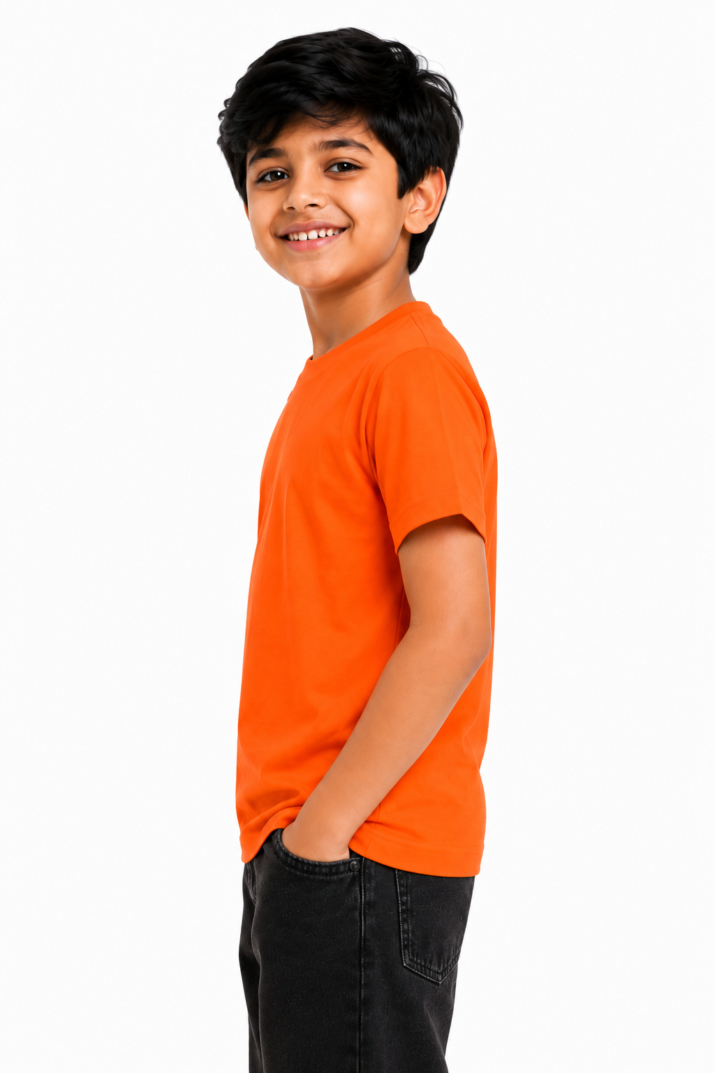 KIDELLO Boys Pure Cotton Round Neck T-Shirt | Soft Breathable Casual Wear for Kids | Regular Fit Half Sleeve Tee