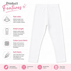 Kidello Girls Cotton Lycra Ankle Leggings