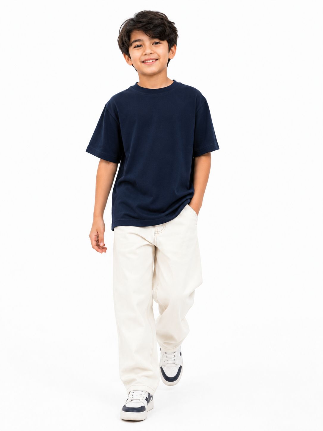 Kidello Boys Oversized Relaxed Fit Boxy T-Shirt | Premium High GSM Cotton | Soft & Breathable | Casual Everyday T-Shirt