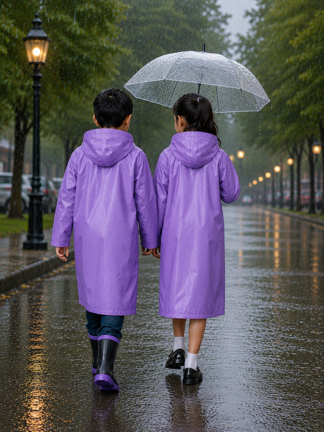 Kidello Kids School Raincoat | Waterproof Hooded Raincoat | School Rain Wear