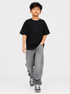 Kidello Boys Oversized Relaxed Fit Boxy T-Shirt | Premium High GSM Cotton | Soft & Breathable | Casual Everyday T-Shirt