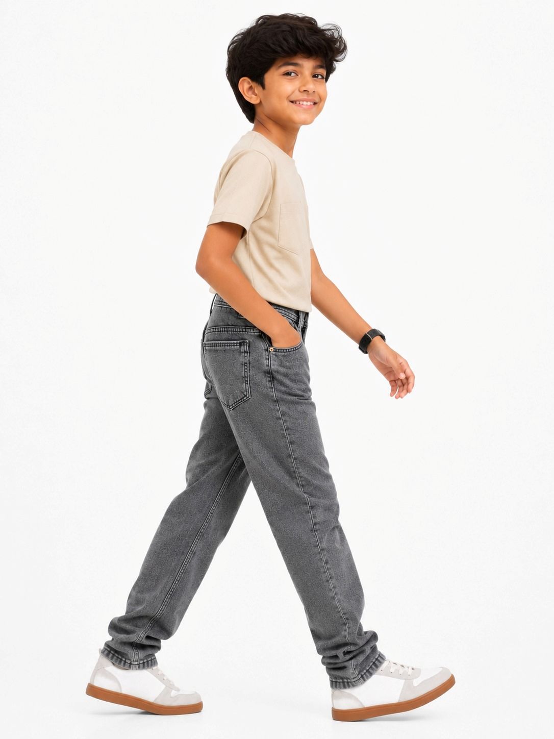 Kidello Boys Straight Fit Denim Jeans | Mid Rise