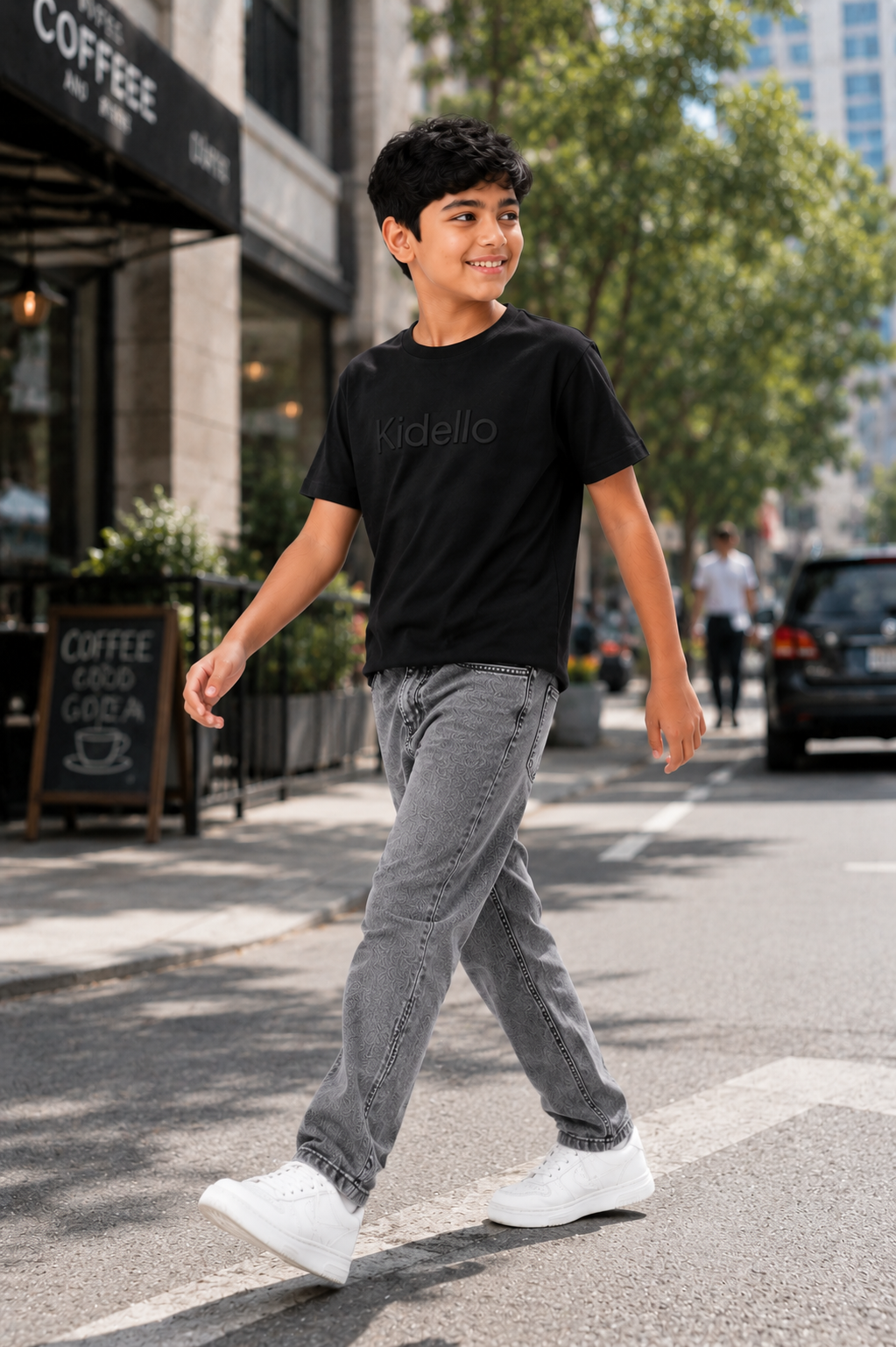 Kidello Boys Straight Fit Denim Jeans | Mid Rise