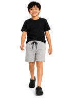 Kidello Boys Cotton Shorts Pack of 2 | Soft & Breathable | Regular Fit | Elastic Waist with Drawstring | Everyday Casual Shorts