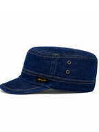 Kidello Kids Denim Army Cap | Adjustable Cotton Military Style Cap | Casual Outdoor Cap for Boys & Girls (11–14 Years)