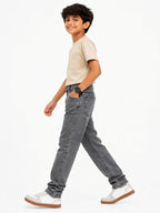 Kidello Boys Straight Fit Denim Jeans | Mid Rise