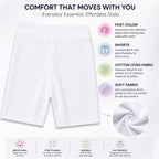 Kidello Girls Cotton Lycra Cycling Shorts Pack of 2