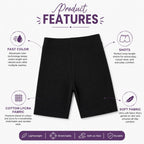 Kidello Girls Cotton Lycra Cycling Shorts Pack of 2