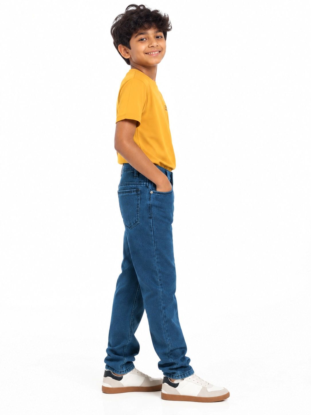 Kidello Boys Straight Fit Denim Jeans | Mid Rise