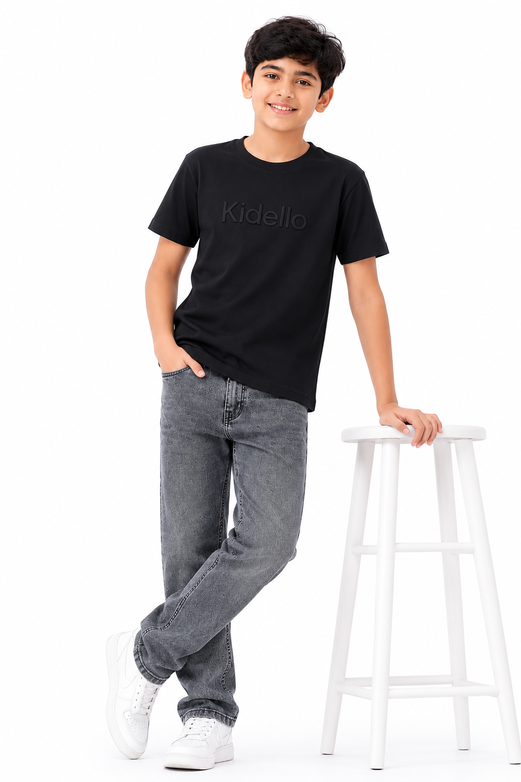 Kidello Boys Straight Fit Denim Jeans | Mid Rise