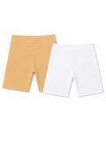 Kidello Girls Cotton Lycra Cycling Shorts Pack of 2