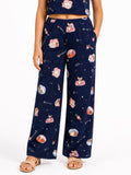 Kidello Girls Spun Printed Palazzo Pant | Soft Fabric | Wide Leg Casual Palazzo