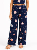 Kidello Girls Spun Printed Palazzo Pant | Soft Fabric | Wide Leg Casual Palazzo