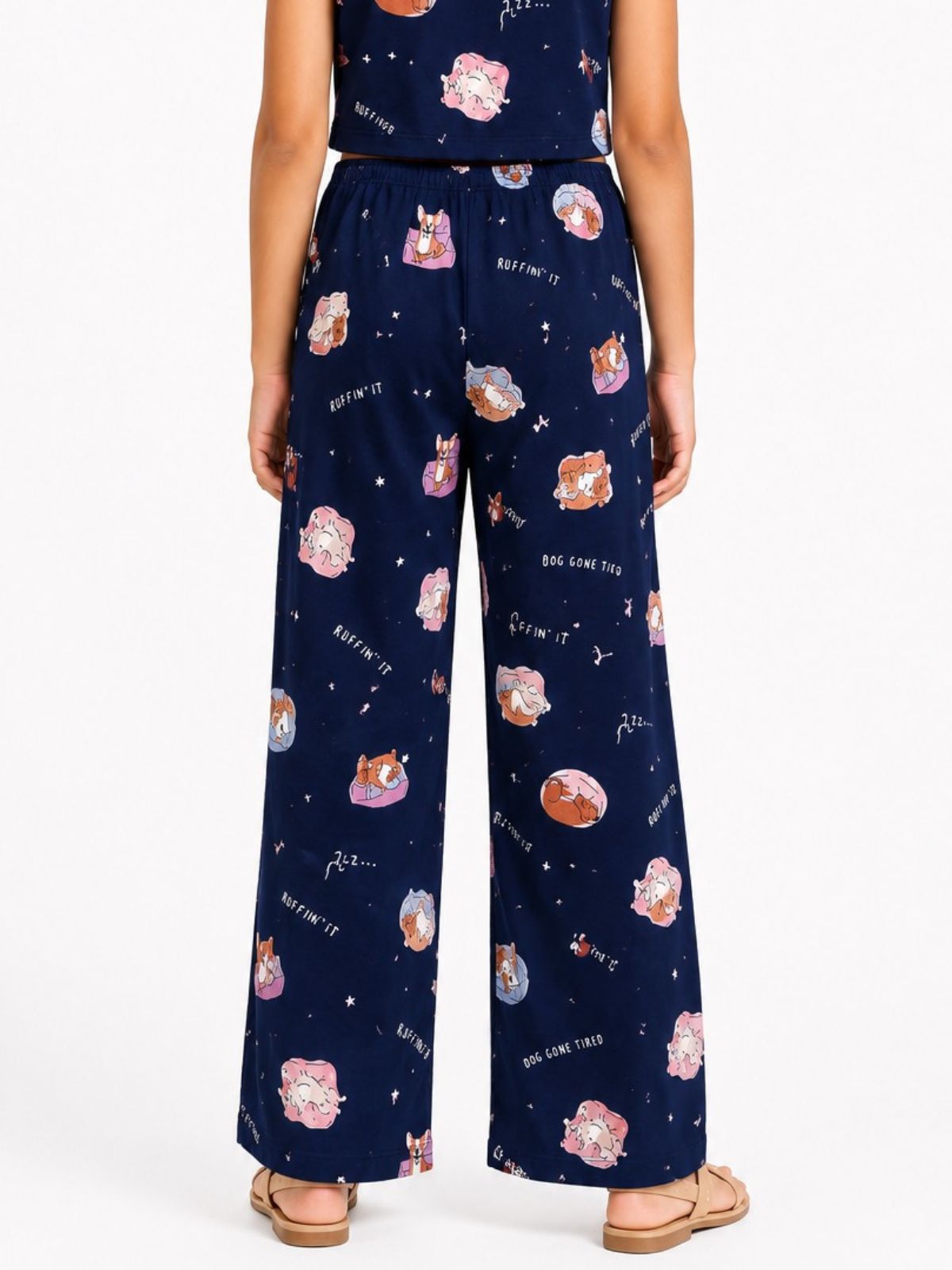 Kidello Girls Spun Printed Palazzo Pant | Soft Fabric | Wide Leg Casual Palazzo