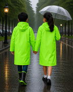 KIDELLO Kids Waterproof Hooded Raincoat for Boys & Girls | Lightweight Full Sleeve Rain Wear