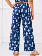 Kidello Girls Spun Printed Palazzo Pant | Soft Fabric | Wide Leg Casual Palazzo